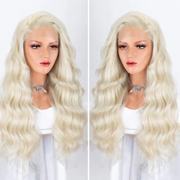 ✨22” PALE BLONDE WAVY LACE FRONT WIG💫 *NWT*